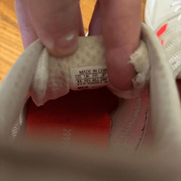 Adidas Mens 11 Track Cleats lace up white pink - Picture 2 of 5